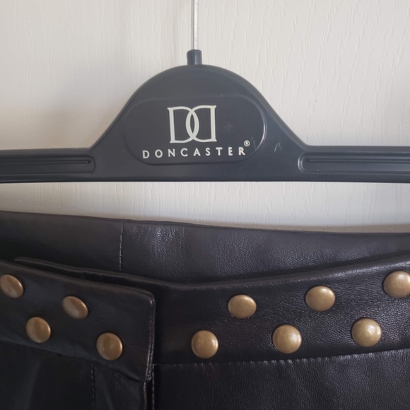 Black LEATHER pants!  Soft, gorgeous - Picture 3 of 15